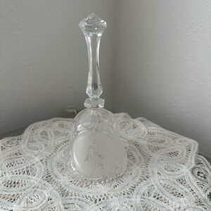Vintage crystal angel dinner bell